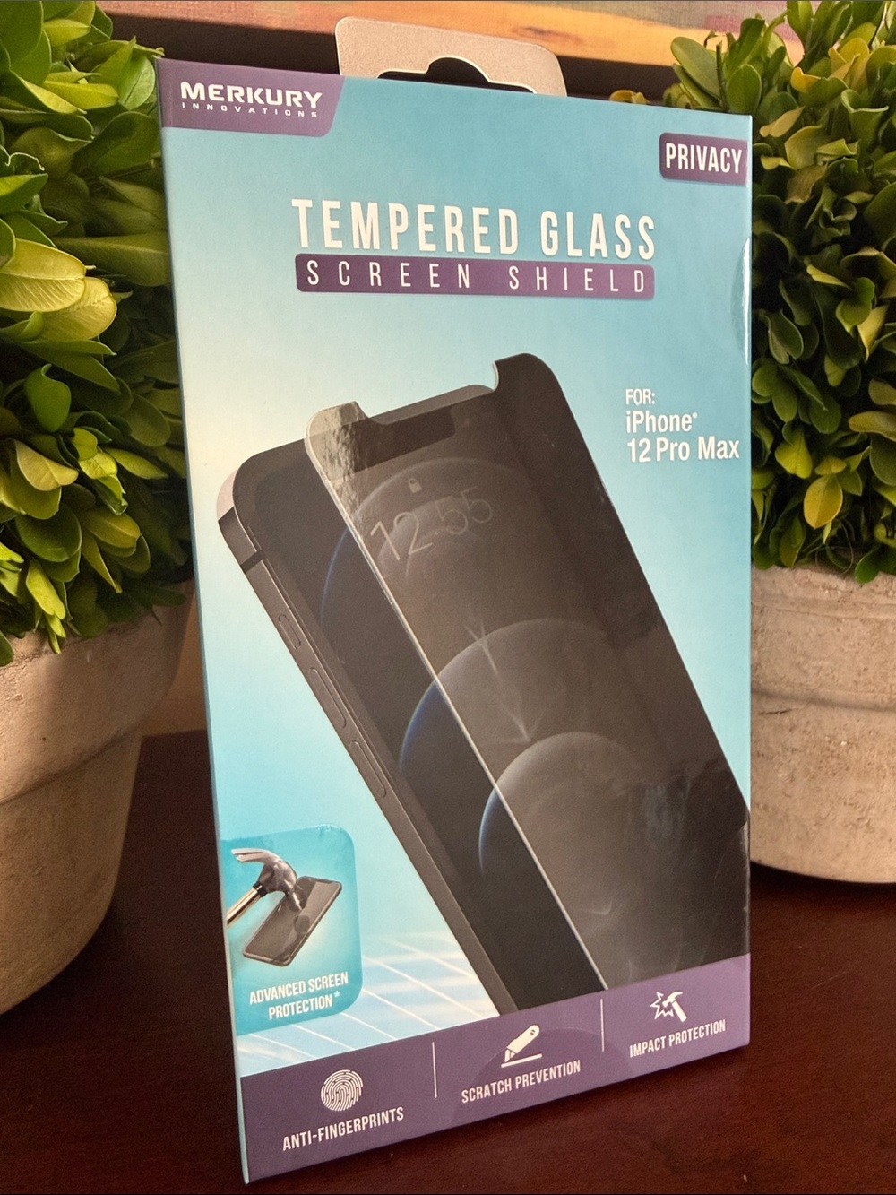 MERKURY INNOVATIONS✨TEMPERED GLASS SCREEN SHIELD✨ iPhone 12 Pro Max🌟BNIB🌟